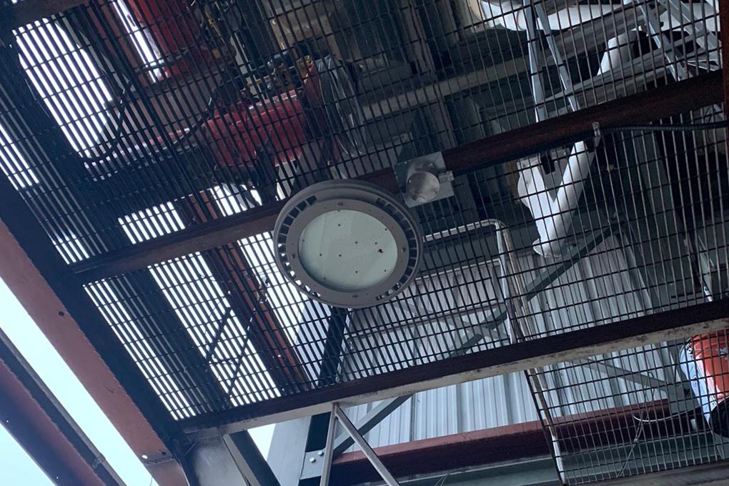 Canada - Inside a feed mill for life stock lighting